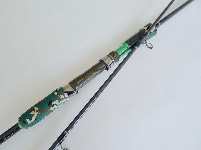 富士配件sic导环雷强杆 2.2米直柄高碳素雷强竿超轻 打黑鱼竿套装
