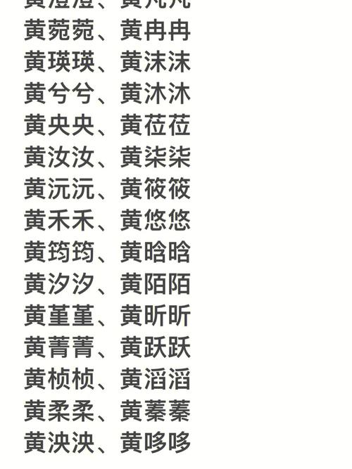 姓黄双胞胎姐妹取哪个名字好听