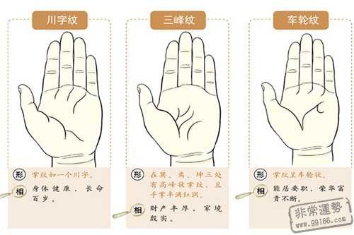 史上最全手相掌纹解析上