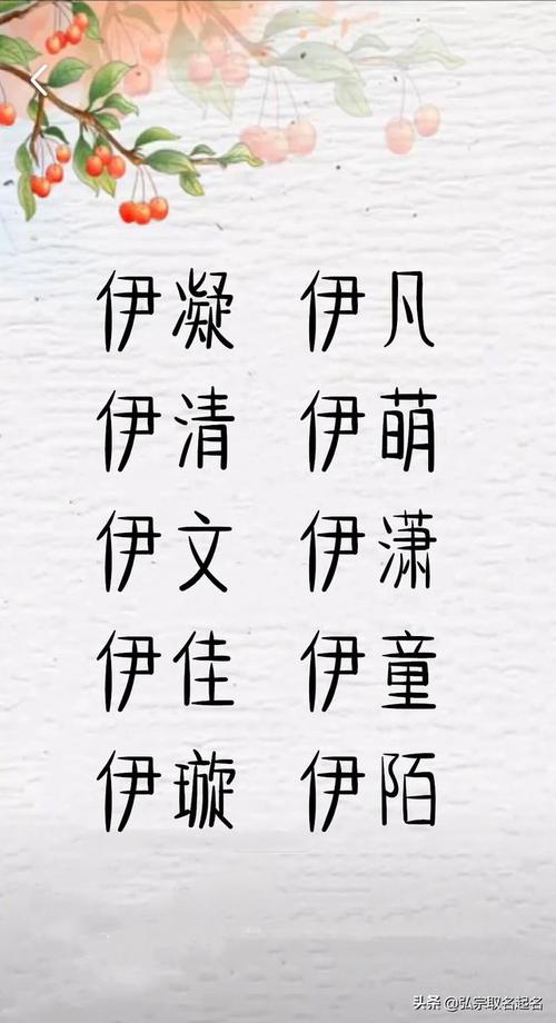 伊人如水,笔意纵横. 看了以上名字,有没有你特别喜欢的呢?