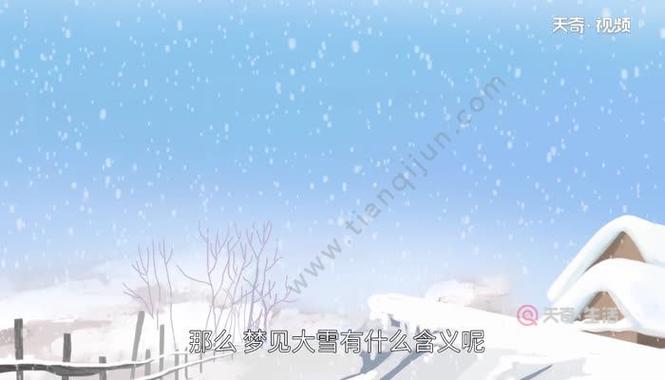 梦见大雪(解梦100条)