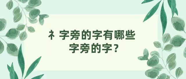 礻字旁的字有哪些字旁的字?