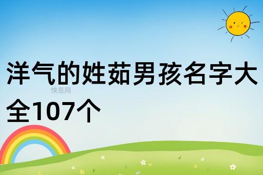 洋气的姓茹男孩名字大全107个