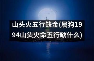 山头火五行缺金(属狗1994山头火命五行缺什么)