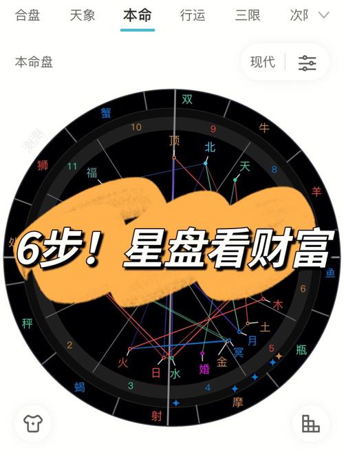 星盘基础详解星盘看财运手把手教看星盘